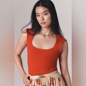 MAEVE | square neck tank in white  | size
Small